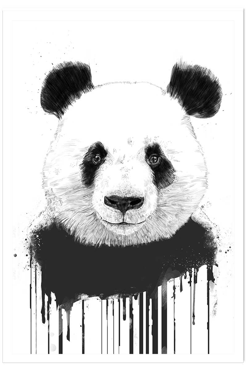 Affiche enfant panda flux, HEXOA