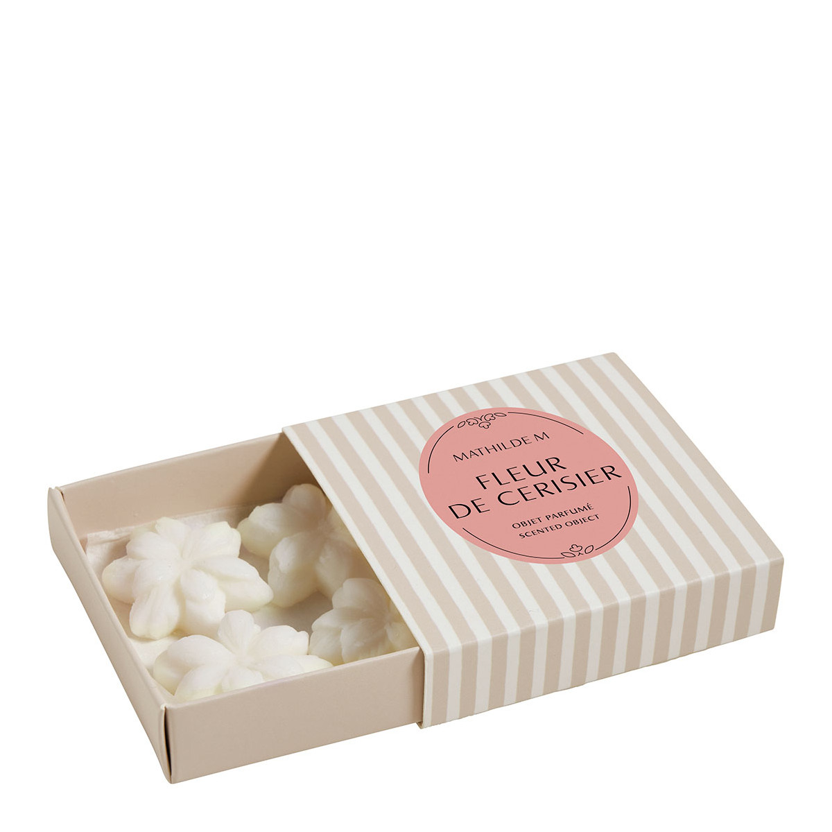 Coffret de 4 décors fondants en cire parfumée - FLEUR DE CERISIER, MATHILDE M