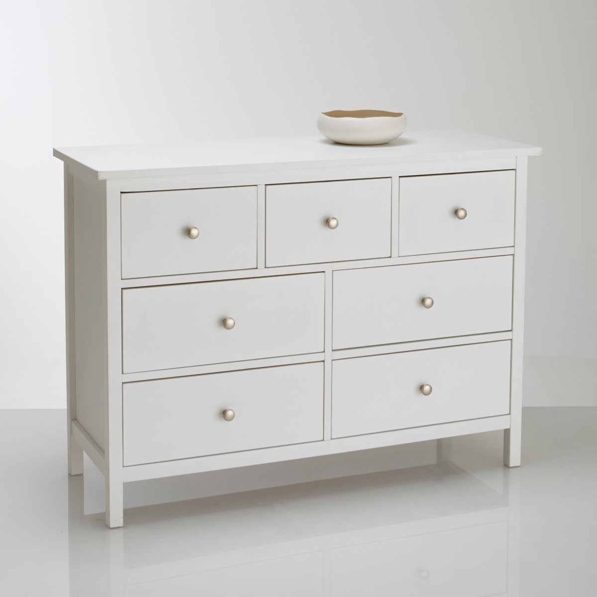 Brede commode 7 lades, enza wit Redoute Interieurs | La Redoute