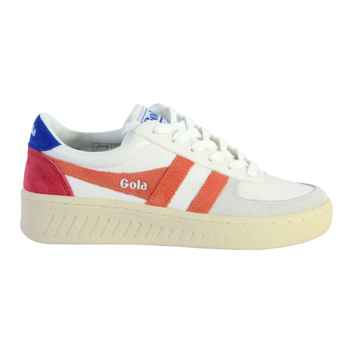 Basket blanche store et jaune femme