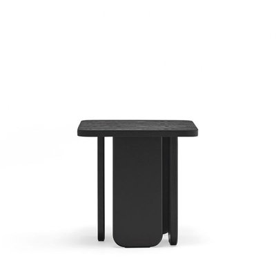 Table d'appoint carrée en bois noir - ARQ TEULAT