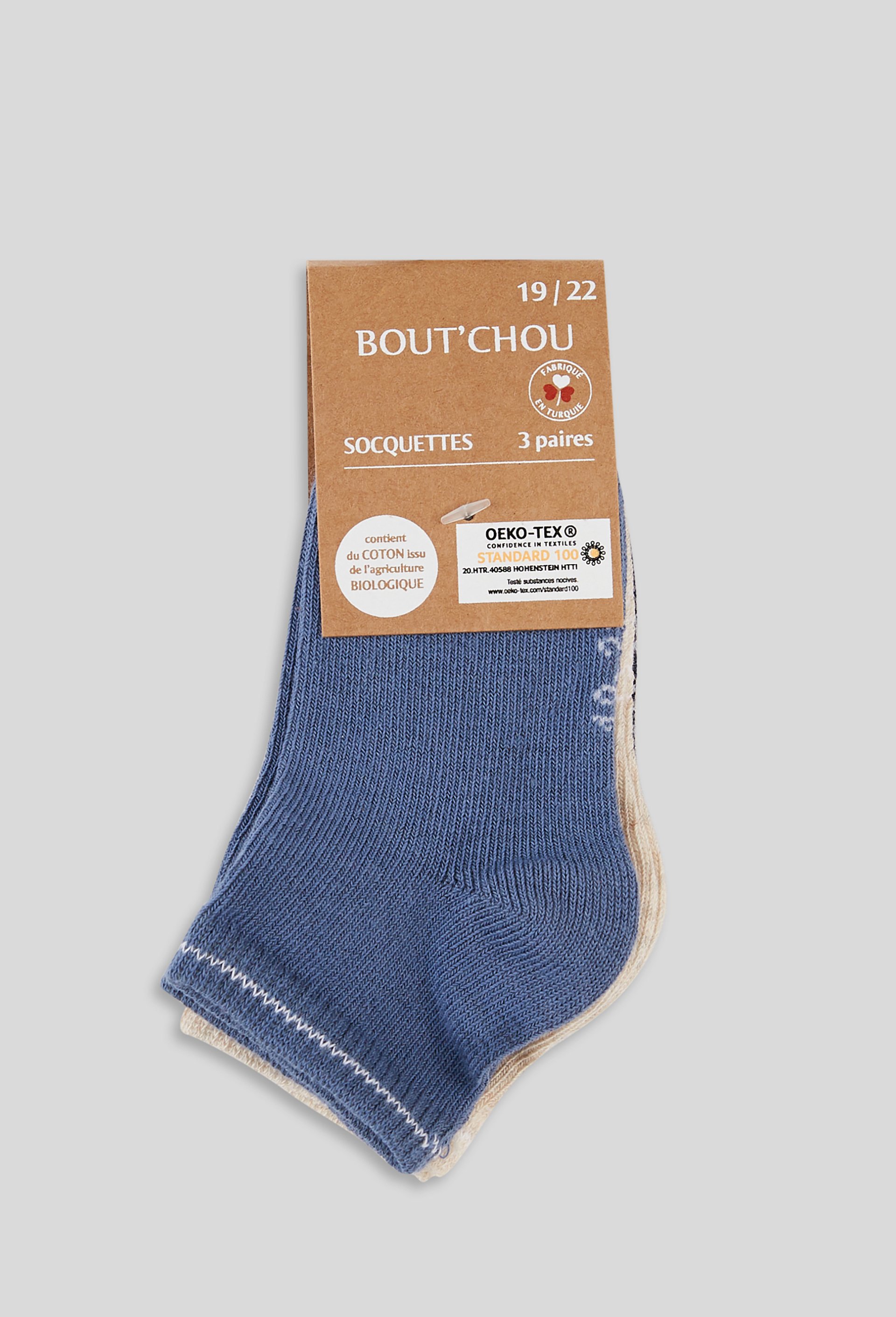 Lot de 3 socquettes, BOUT'CHOU