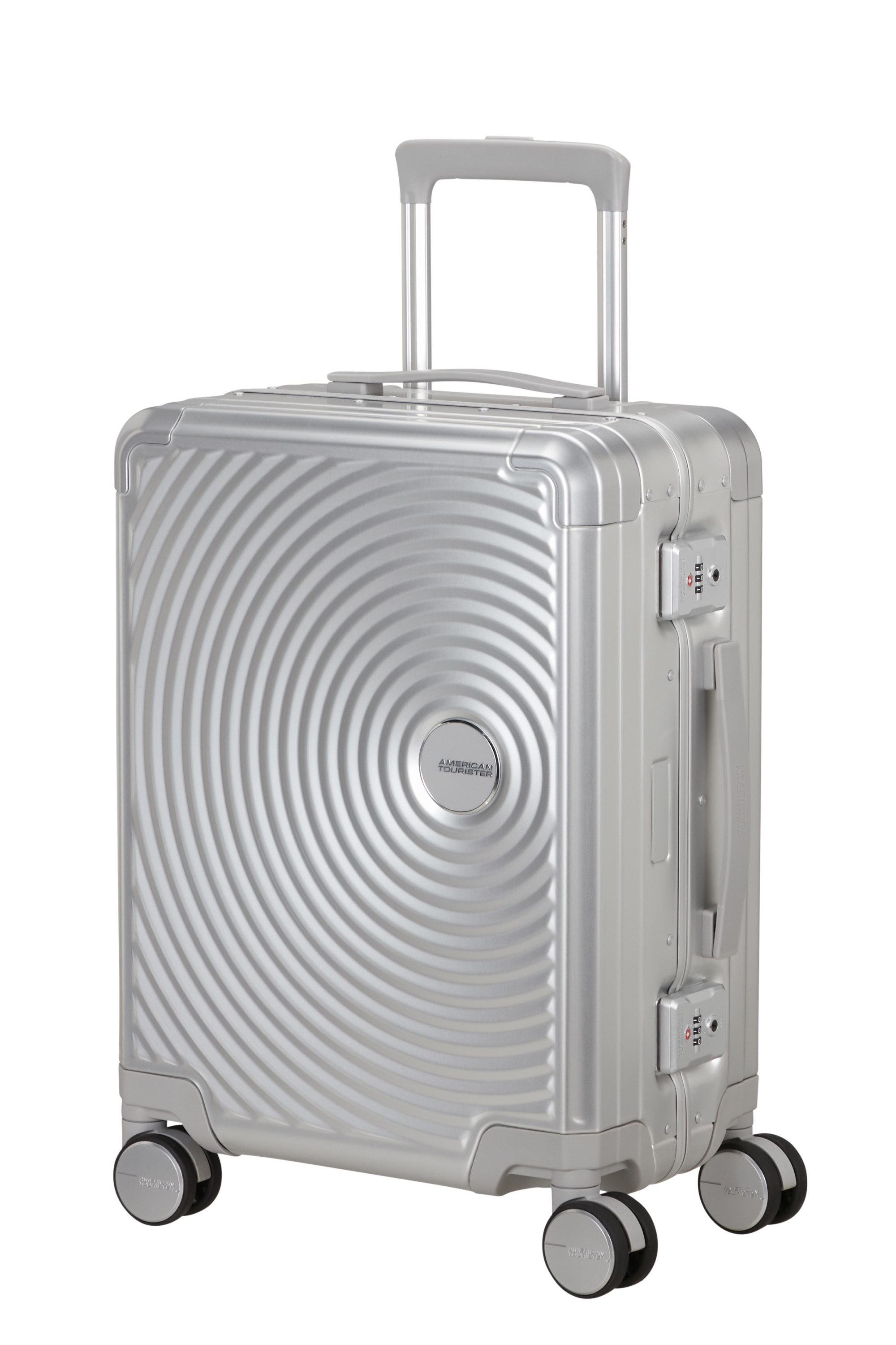 Soundbox alu valise 4 roues taille S, AMERICAN TOURISTER