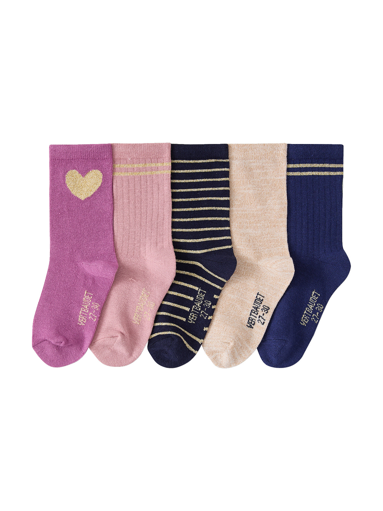 Lot de 5 chaussettes, VERTBAUDET