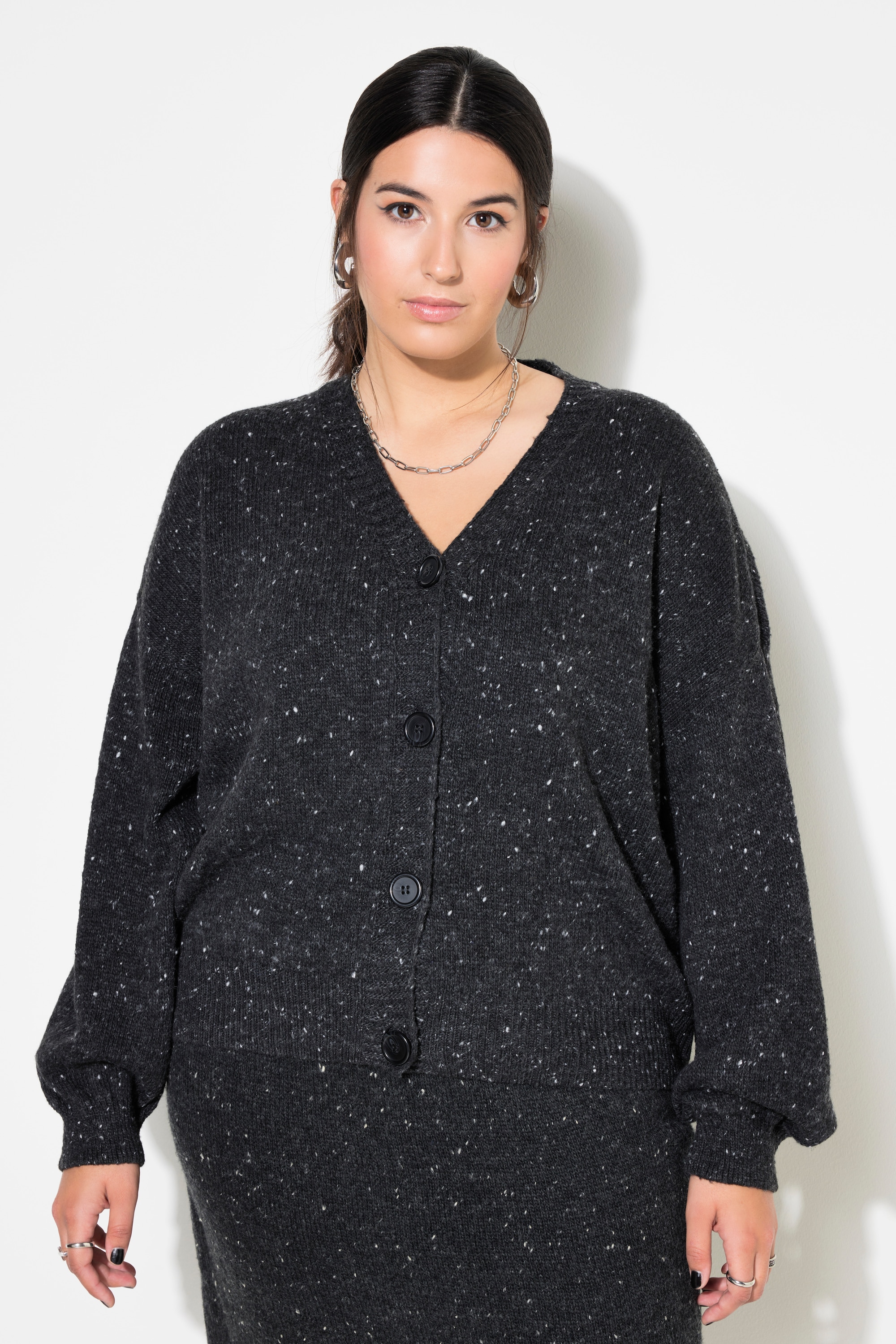 Cardigan oversize. Effet poivre et sel, STUDIO UNTOLD