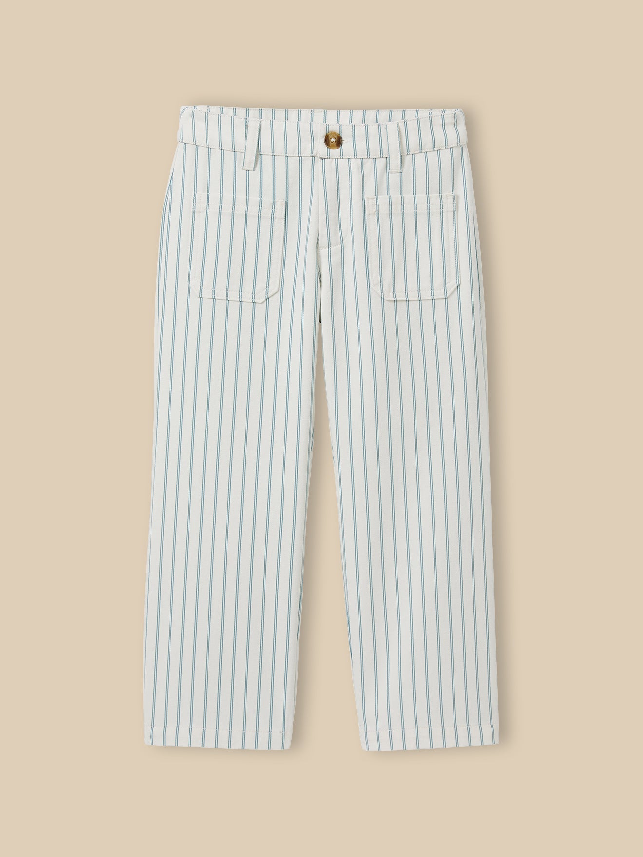 Pantalon en denim rayé, CYRILLUS