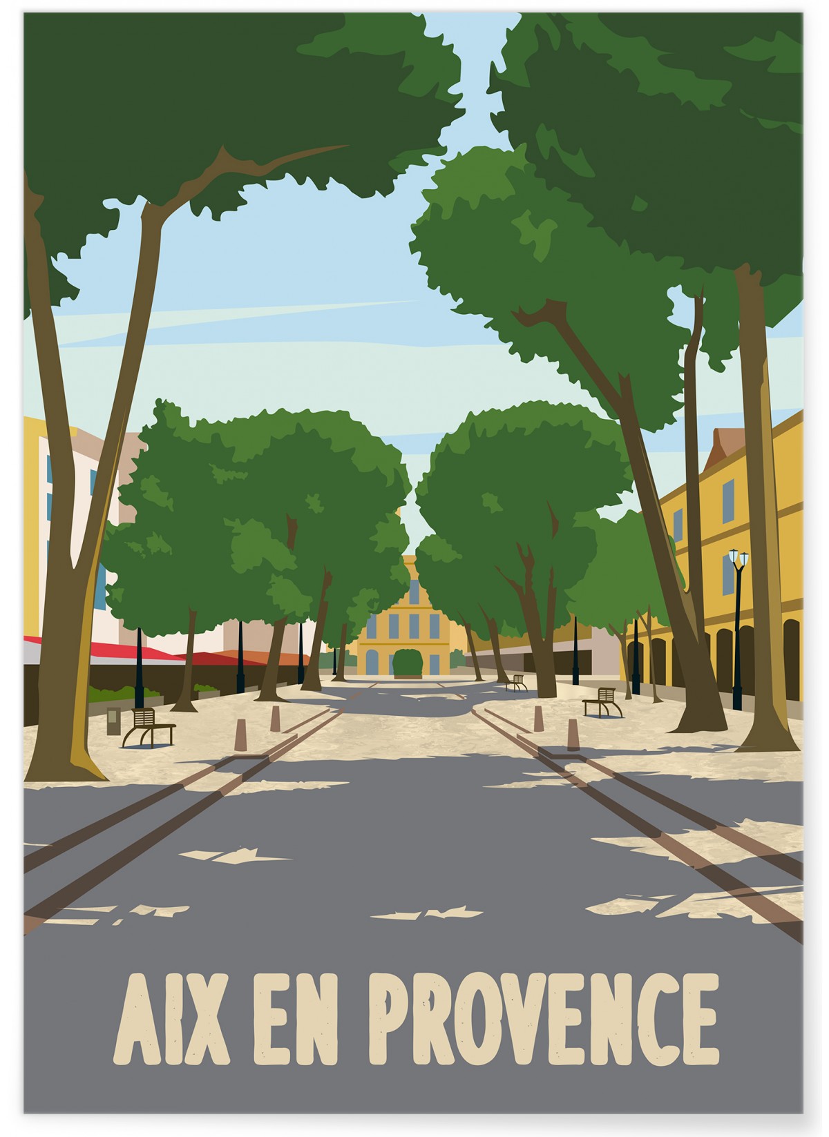 Affiche ville Aix-en-Provence, L'AFFICHERIE
