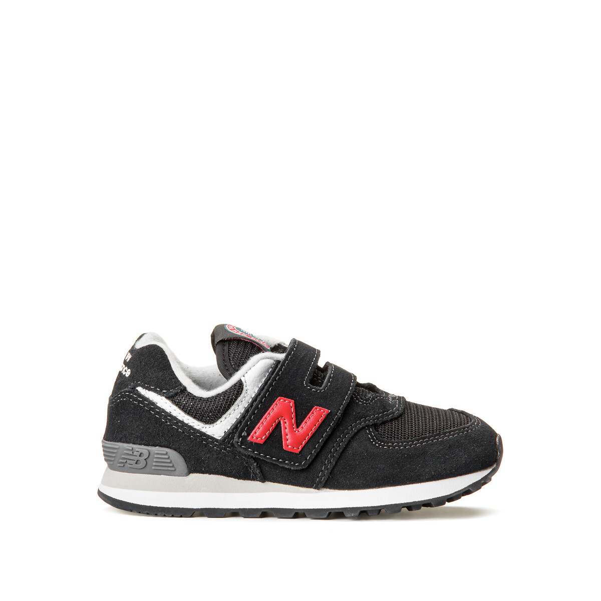 Kids pv574 suede touch 'n' close trainers , black, New Balance | La Redoute