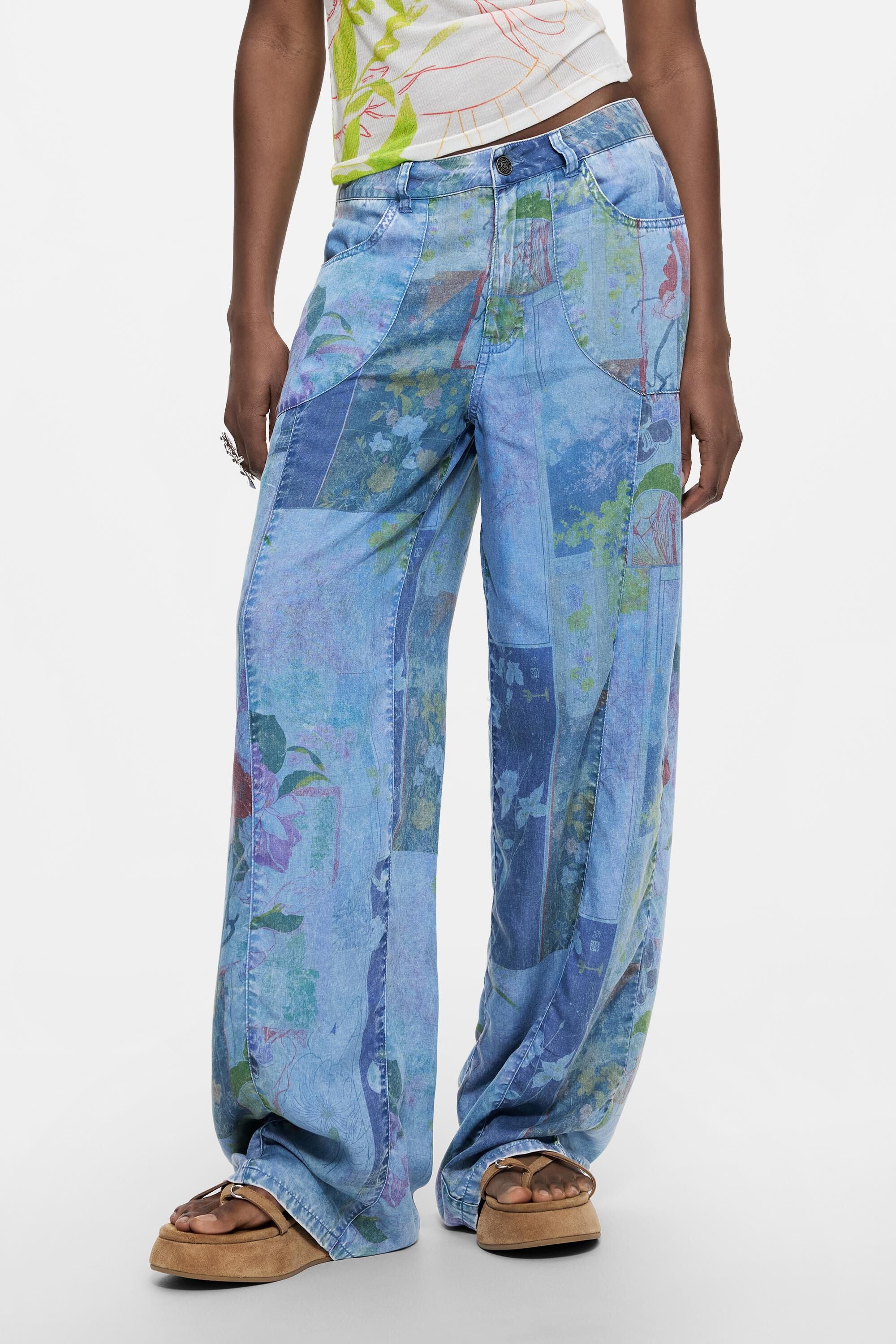 Pantalon en jean regular en lyocell, DESIGUAL