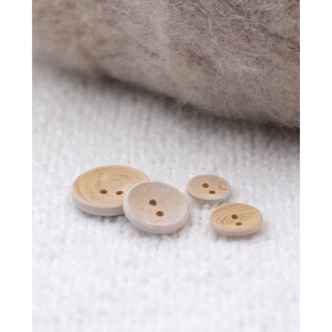 Lot De 5 Boutons Ovales Bois D'Olivier Véritable 30mm - Couture Naturelle Européenne