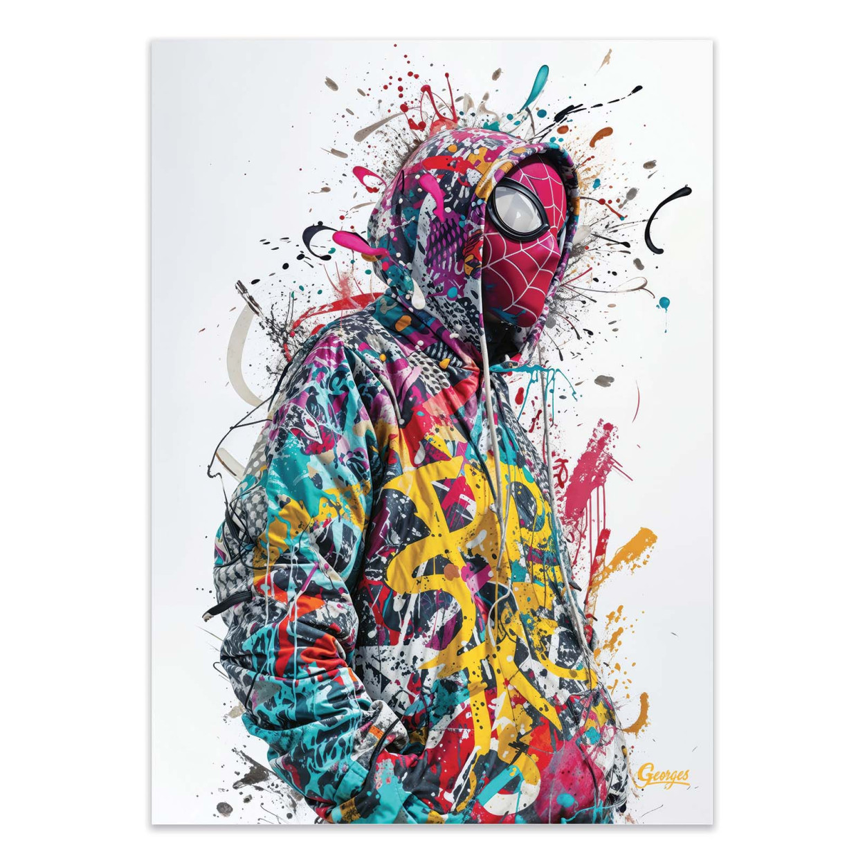 Affiche d'art - Spiderman Version 2 - Georges, WALL EDITIONS