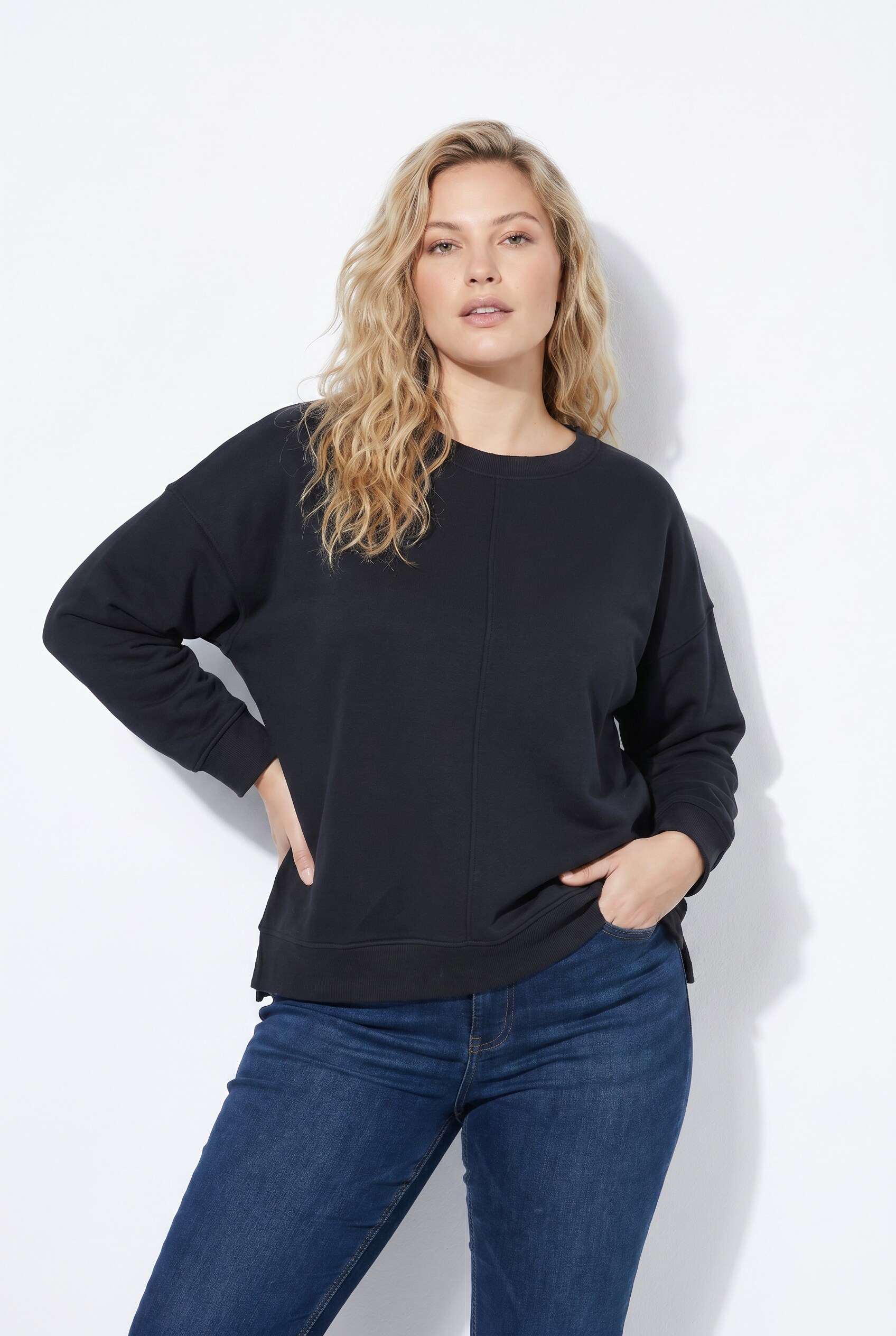 Sweat-shirt long et oversize, ULLA POPKEN