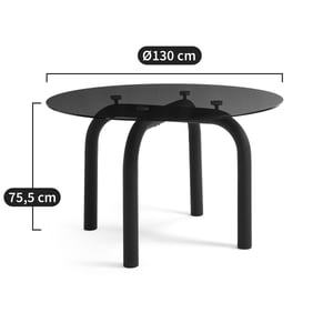 Cendrier De Table En Verre Rond Empilable - 4 Supports Cigarettes, Lavable Au Lave-vaisselle
