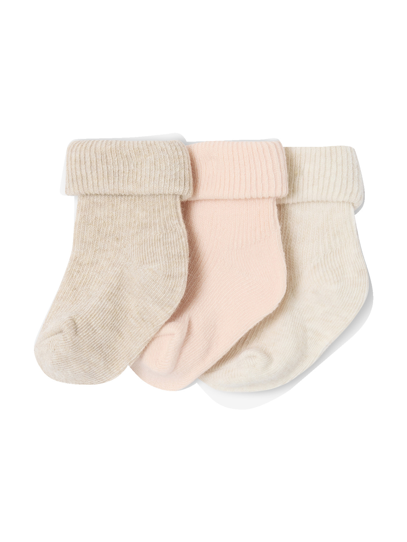 Lot de 3 paires de chaussettes bébé unies, VERTBAUDET