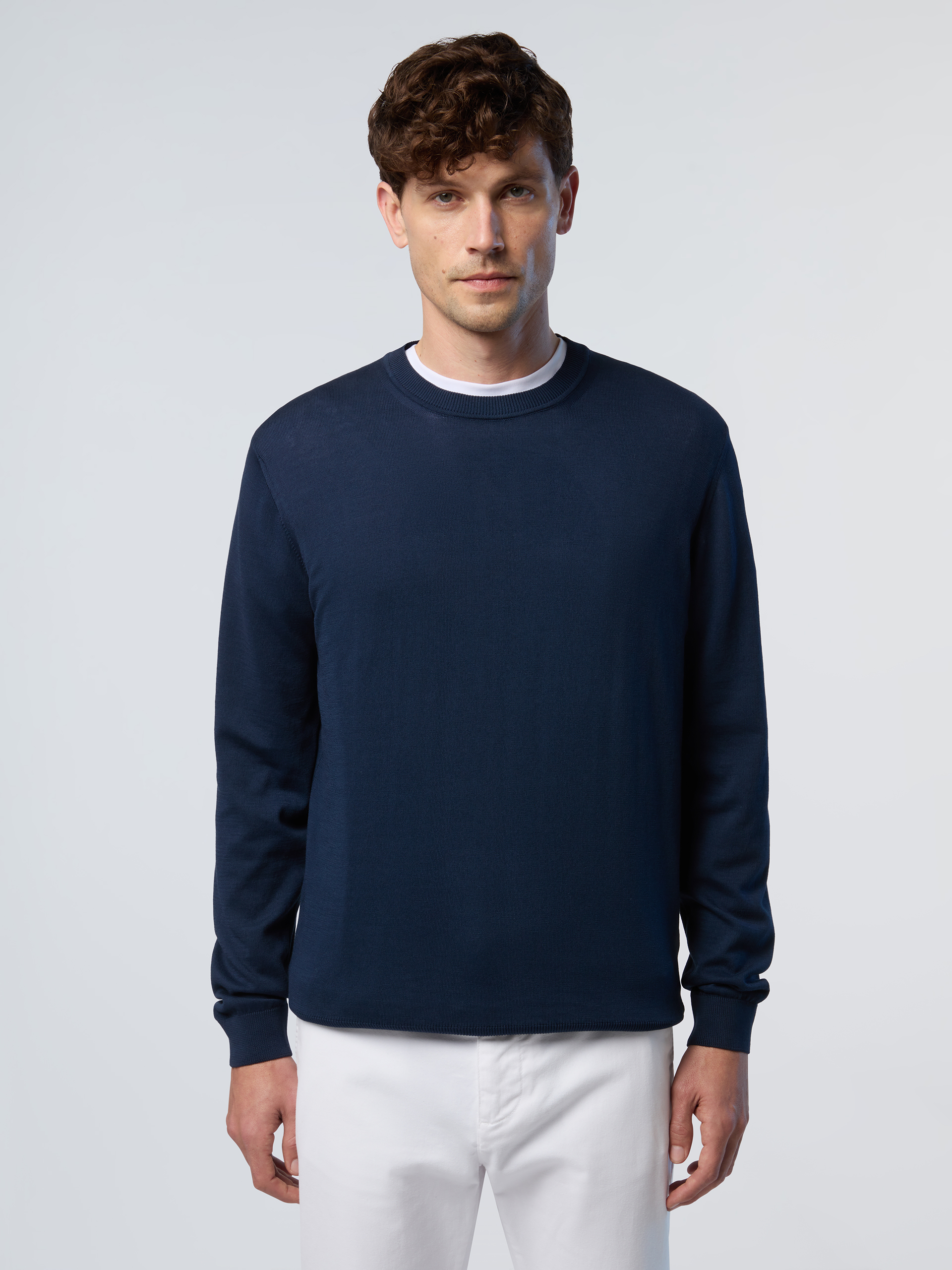 Pull col rond avec étiquette logo, NORTH SAILS