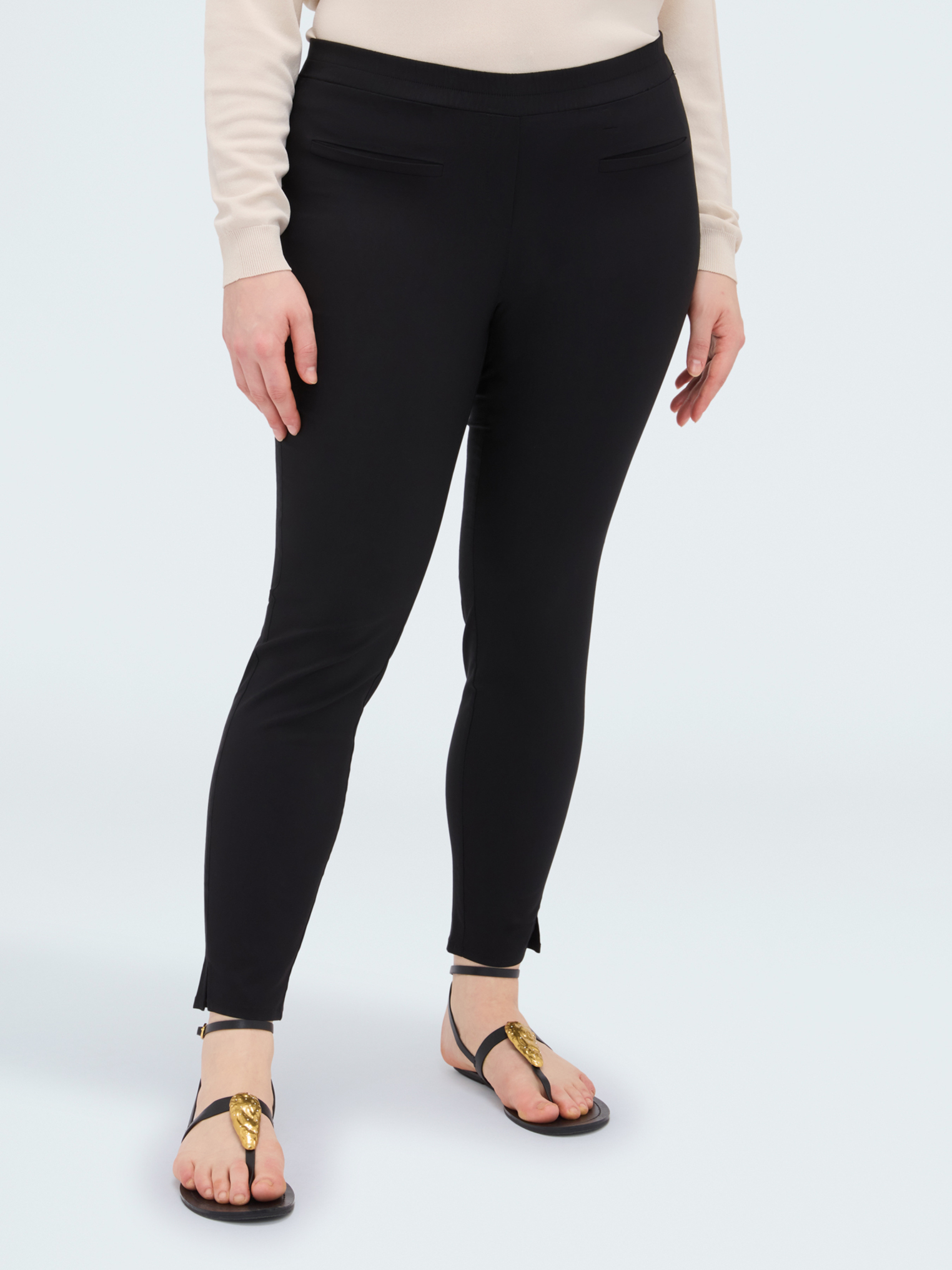Pantalon Jeggings avec taille élastiquée, FIORELLA RUBINO