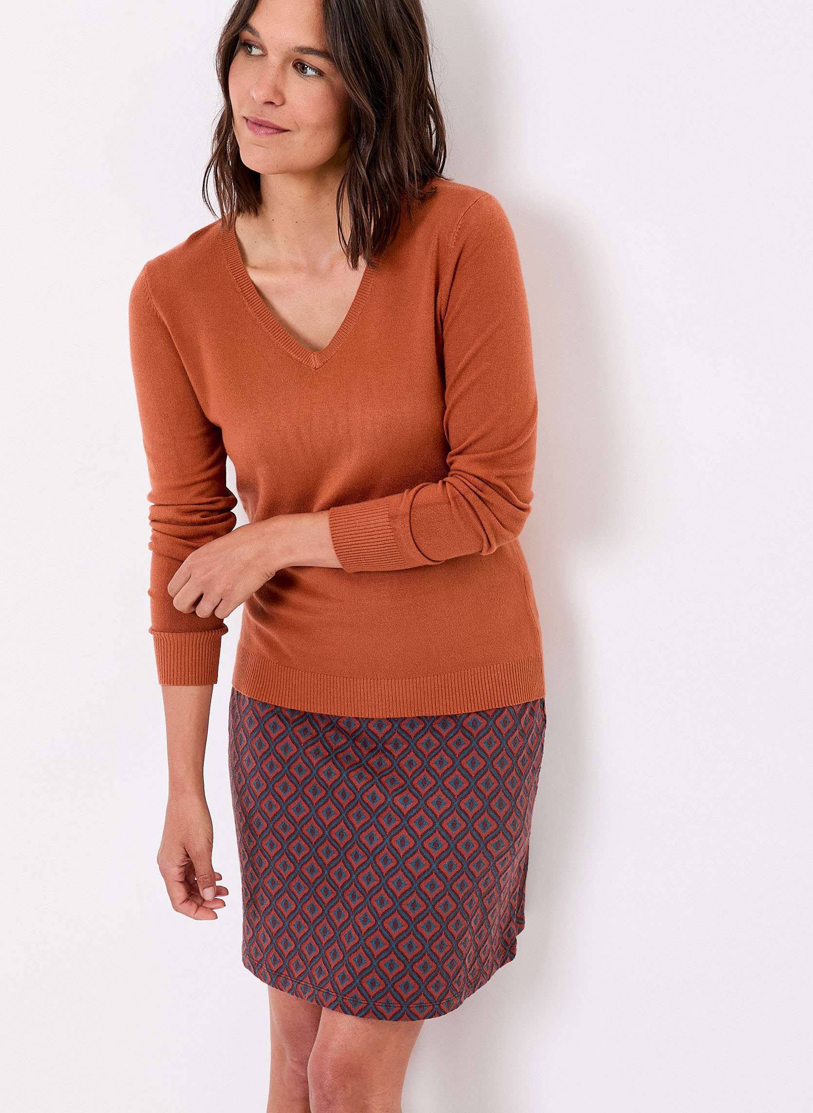 Pull maille col V HAYA, LA FIANCÉE