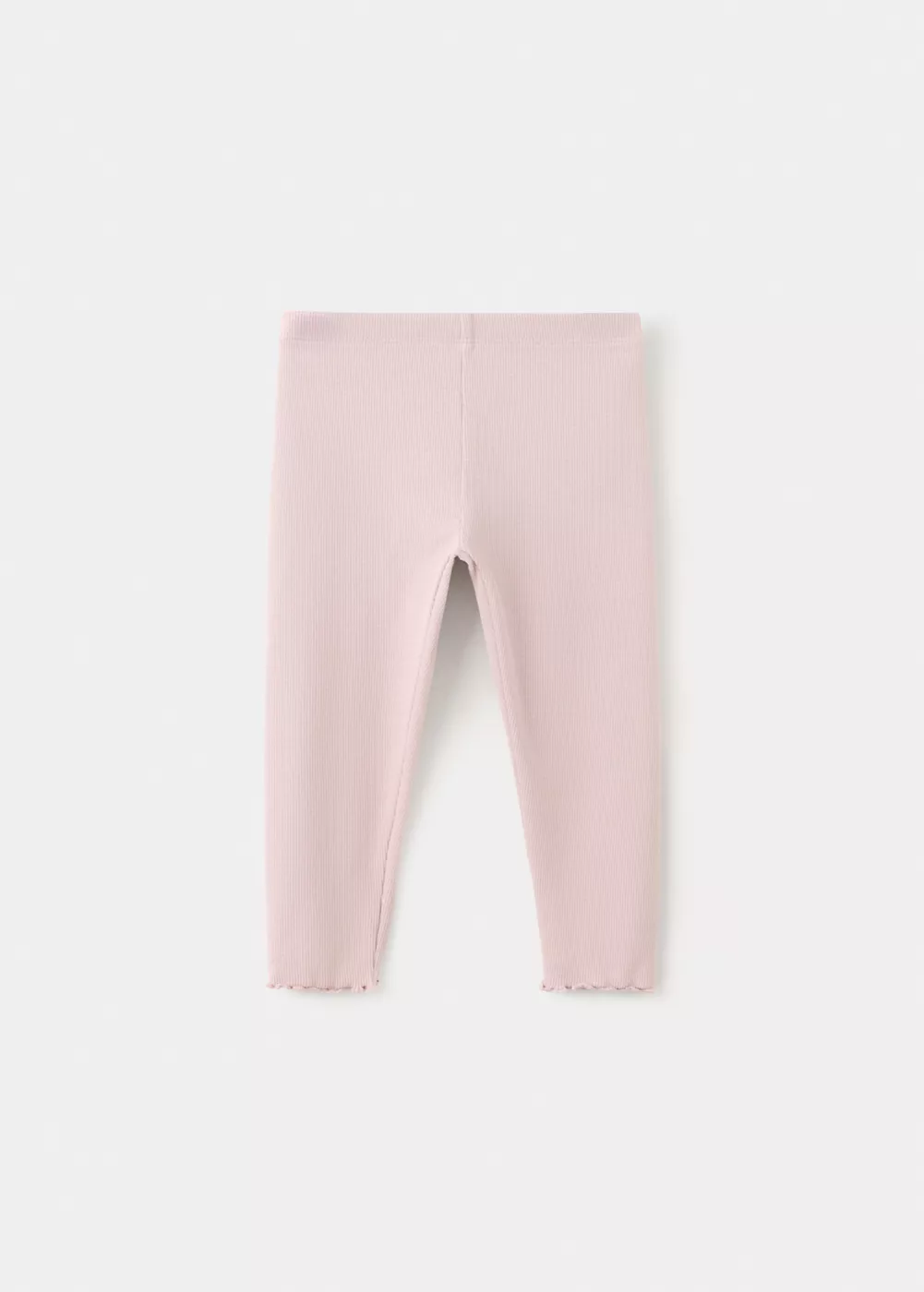 Legging maille côtelée coton, MANGO BABY
