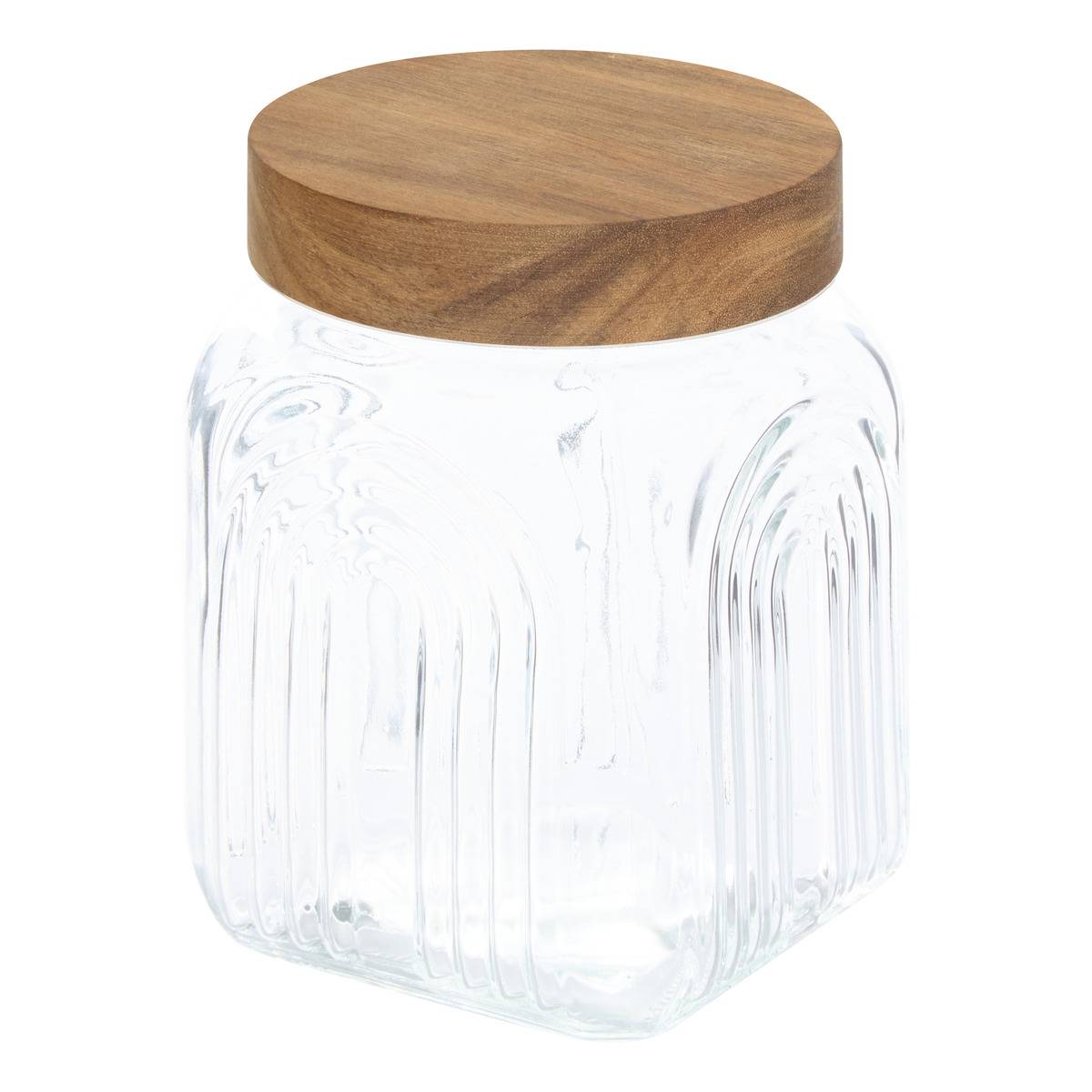 Bocal de conservation carré en verre 1L ARCHE, 5FIVE SIMPLY SMART