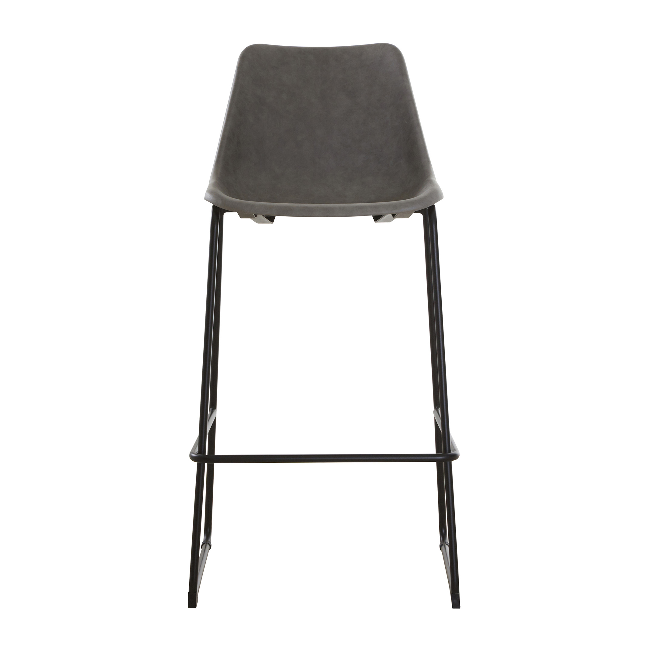 Bar Stool In Vintage Ash Faux Leather, Why Are Bar Stools So High