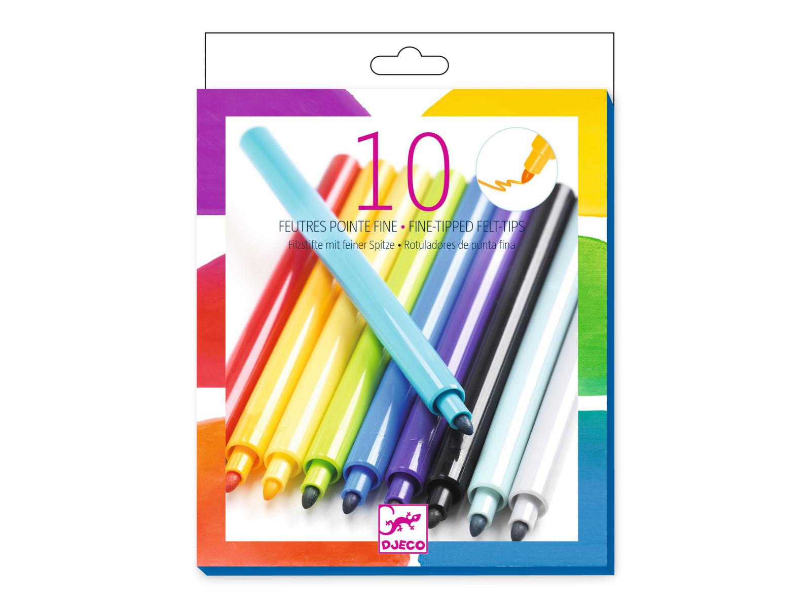 10 feutres Arc-en-ciel, DJECO