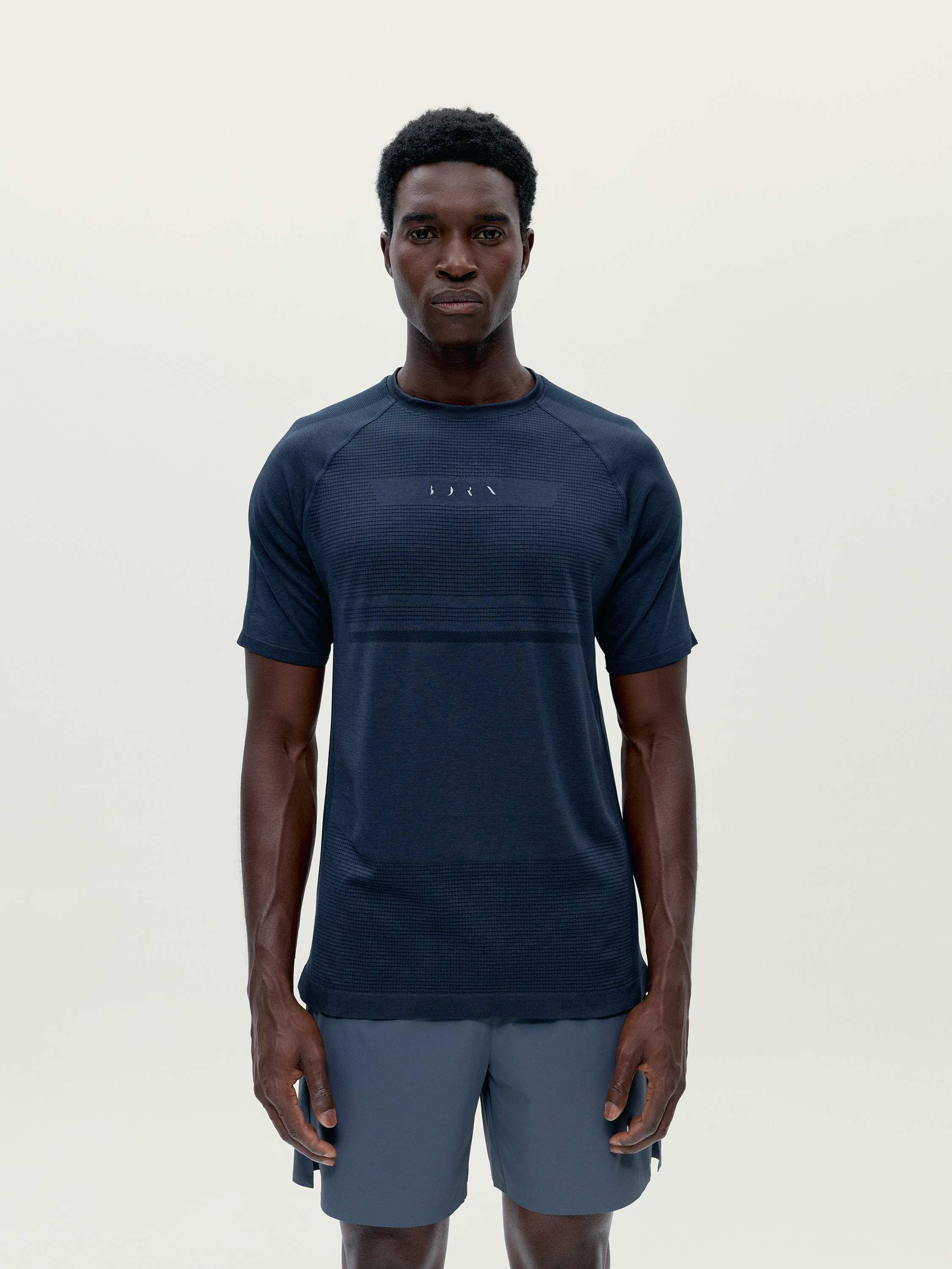T-shirt de sport homme Grav manches courtes détails réfléchissants, BORN
