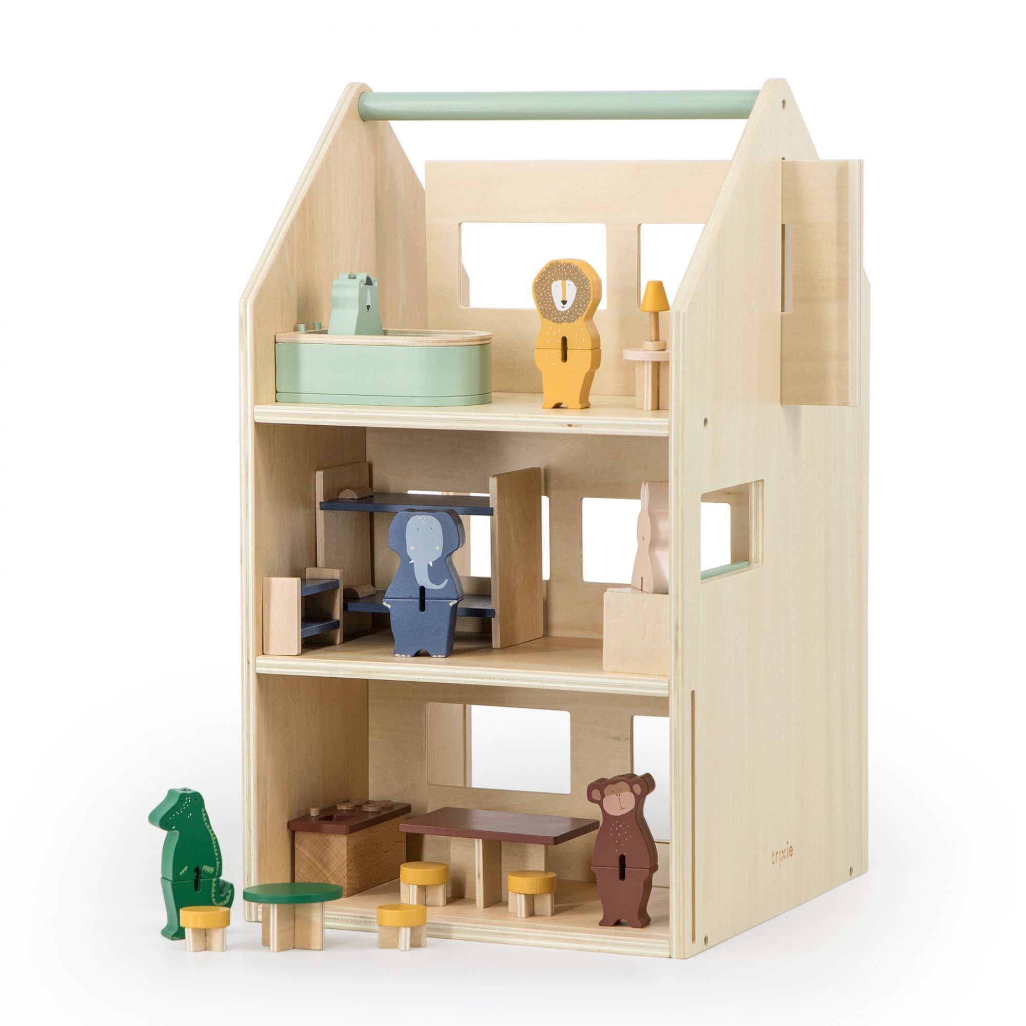 Jouet d'éveil maison en bois, TRIXIE