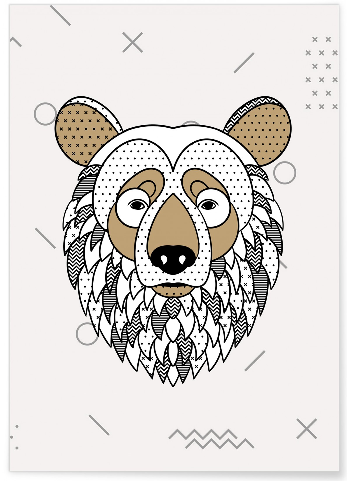Affiche Ours scandinave, L'AFFICHERIE
