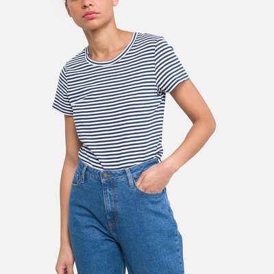 Striped Cotton Regular T-Shirt PETIT BATEAU