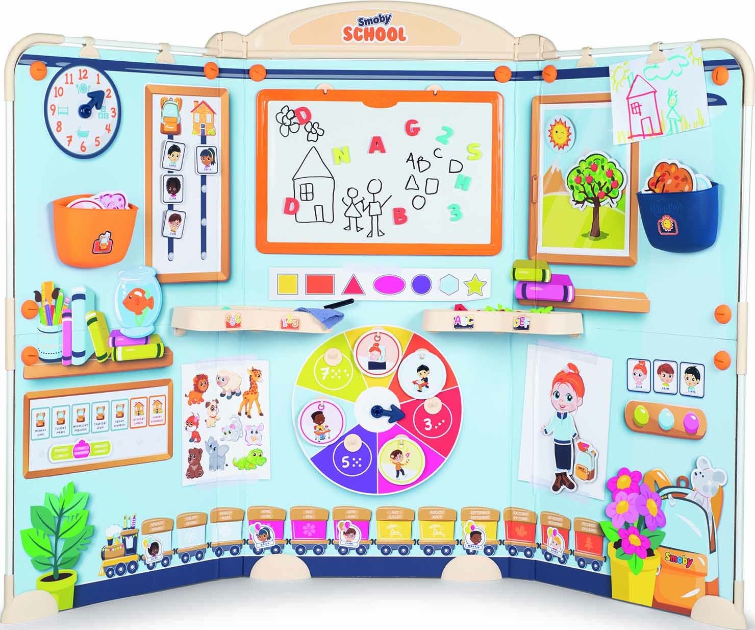 Smoby School - Smoby - Triptyque école Avec Activités éducatives, SMOBY