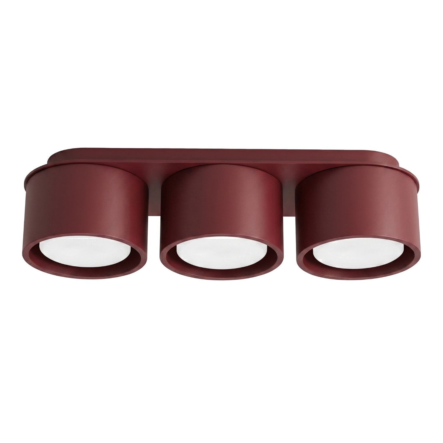 Plafonnier Aluminium Bordeaux Gx53 3 MODO, EDEN