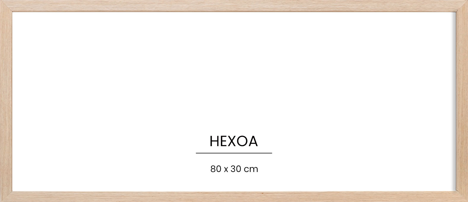 Cadre bois Chêne 80x30cm, HEXOA