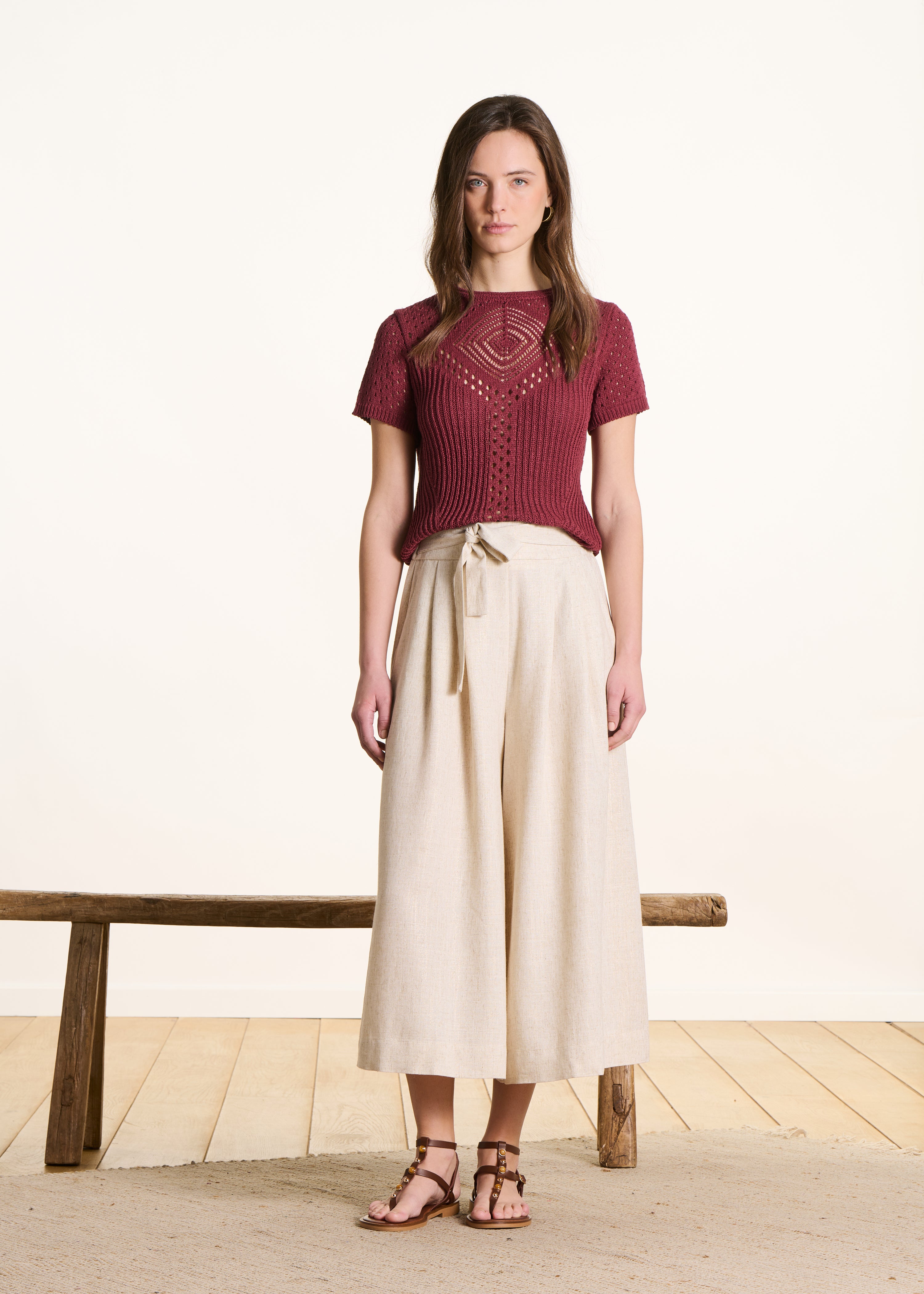 Pantalon irisé large 7/8ème, LA FEE MARABOUTEE
