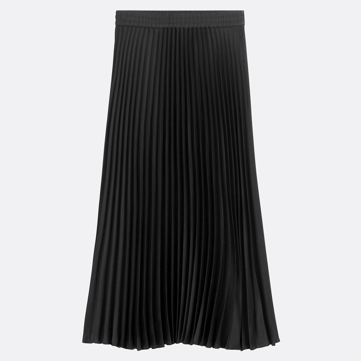 Long Pleated Skirt with Elasticated Waistband, LA REDOUTE COLLECTIONS