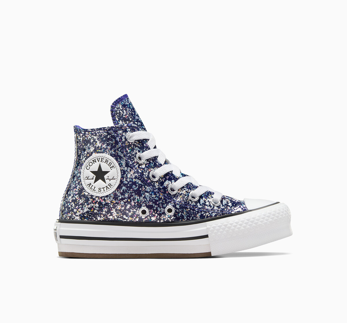 Sneakers all star eva lift hi shinefetti blau Converse La Redoute