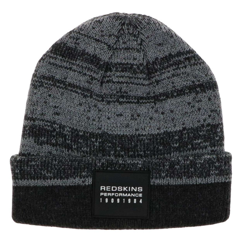 Bonnet marine en maille moulinée avec un patch au nom de la marque, REDSKINS