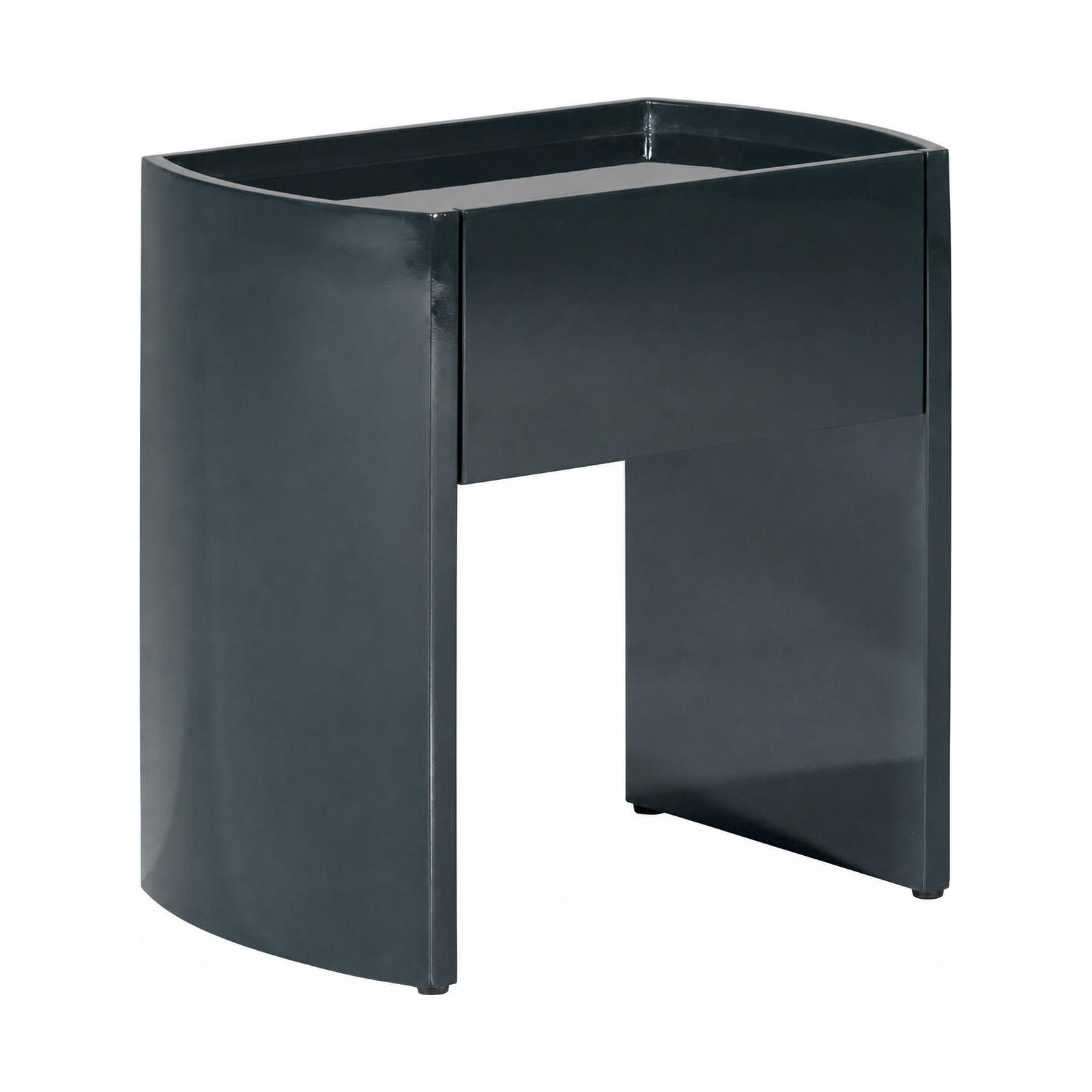 Table de chevet finition brillante, 1 Tiroir, RECOLLECTION
