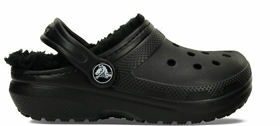 Kids Classic T Clogs with Faux Fur Lining, CROCS
