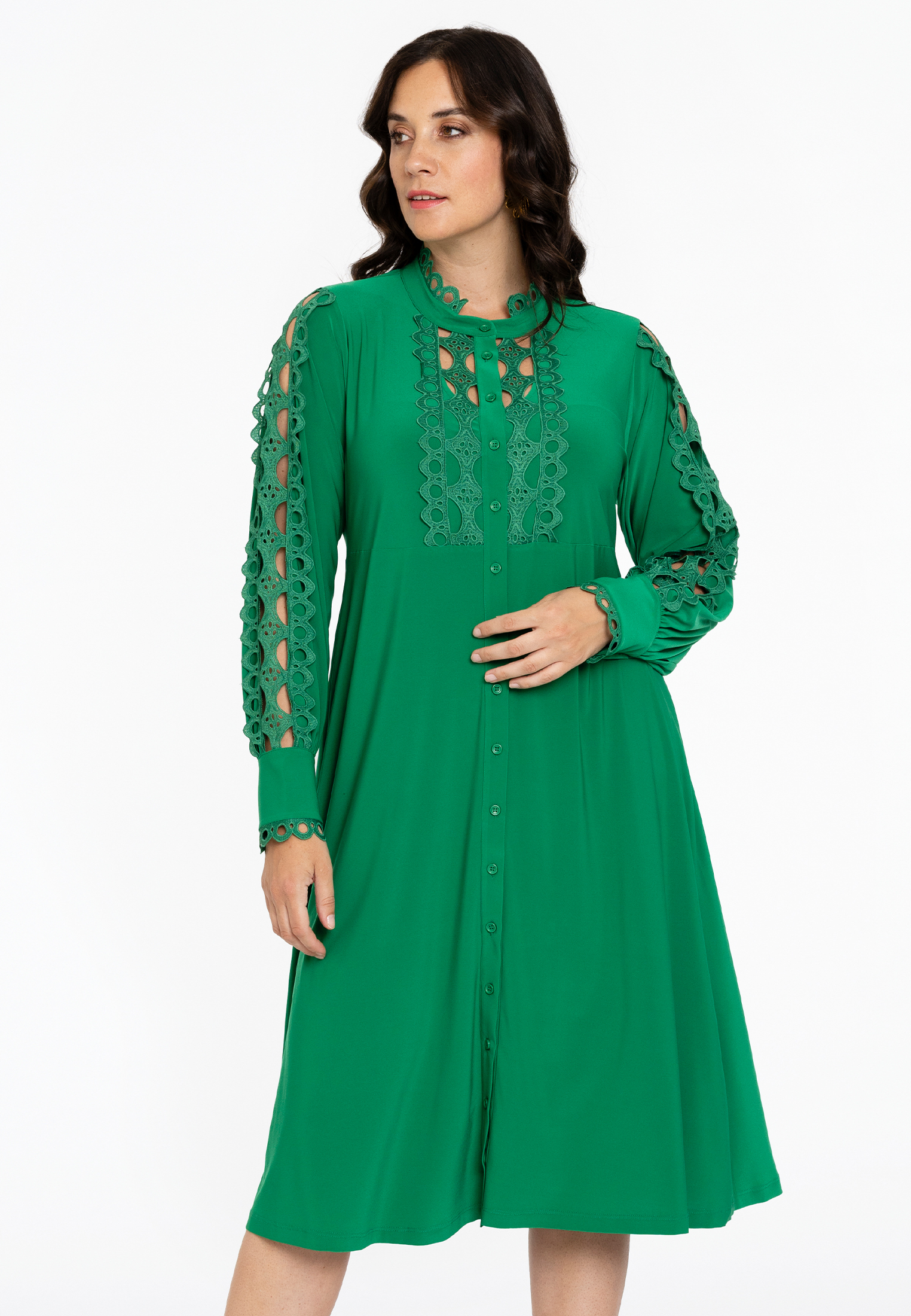 Robe Patineuse Ted Baker Neuve - Taille 2 - Vert Clair - Brodée Zaffron - Style Fit & Flare
