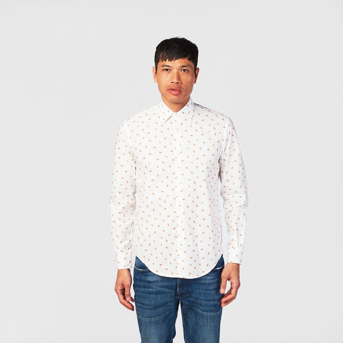 Chemise boutonnée pour homme à fleurs rouge et blanche, fleurs d'hibiscus imprimé à manches courtes décontractée boutonnée d'été pour hommes avec col chemise de créateur - France