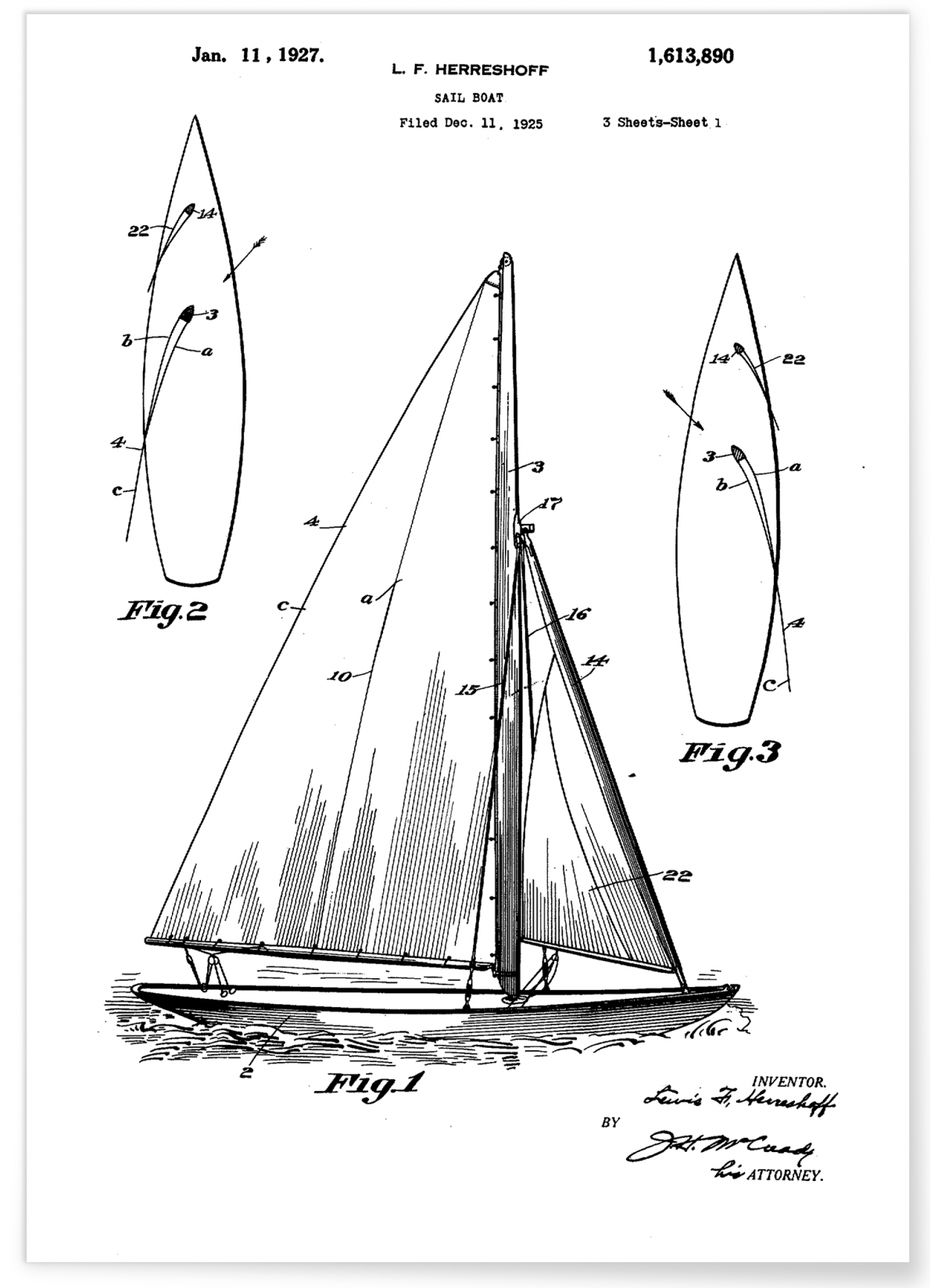Affiche Brevet Bateau, L'AFFICHERIE
