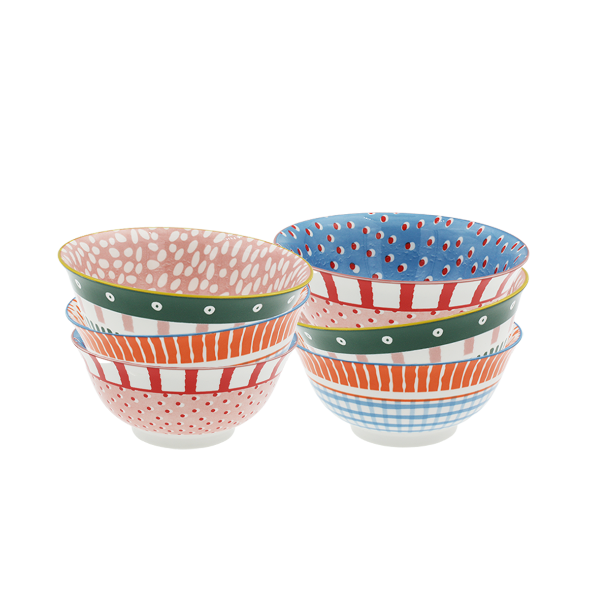 Lot de 6 grands bols, fruits en folie Couleur multicolore Artime | La Redoute