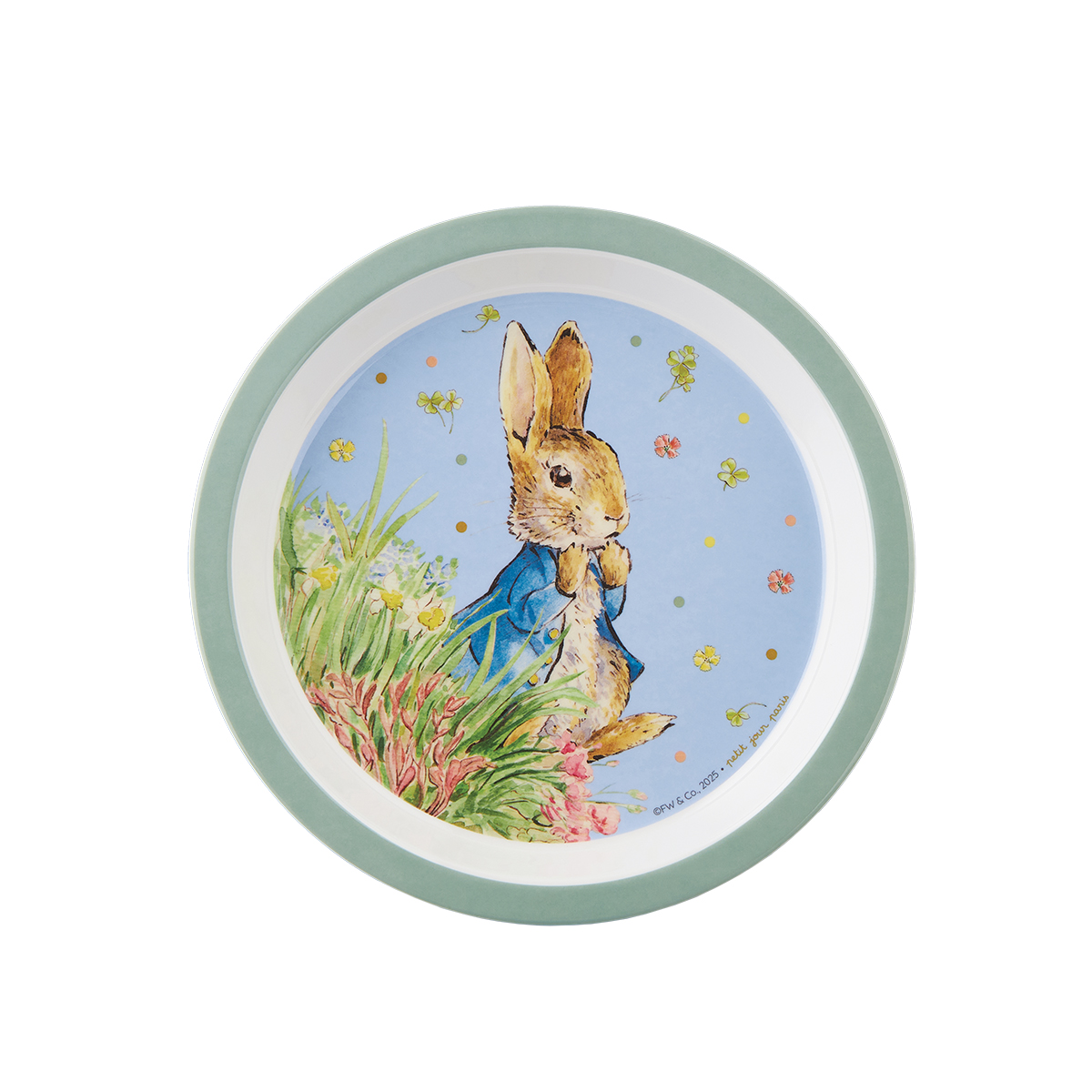 Assiette bébé PIERRE LAPIN, PETIT JOUR