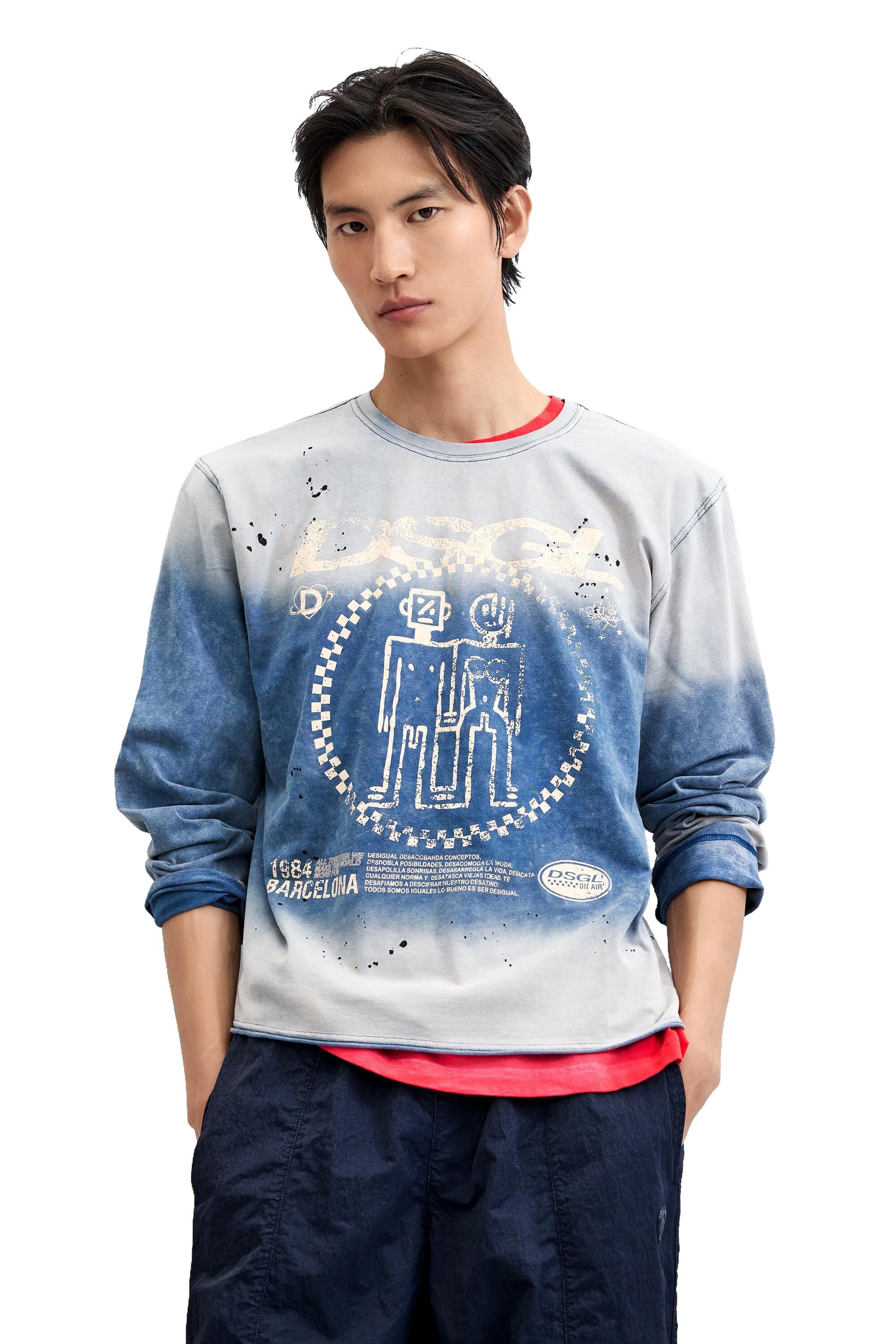T-shirt imprimé logoo, DESIGUAL