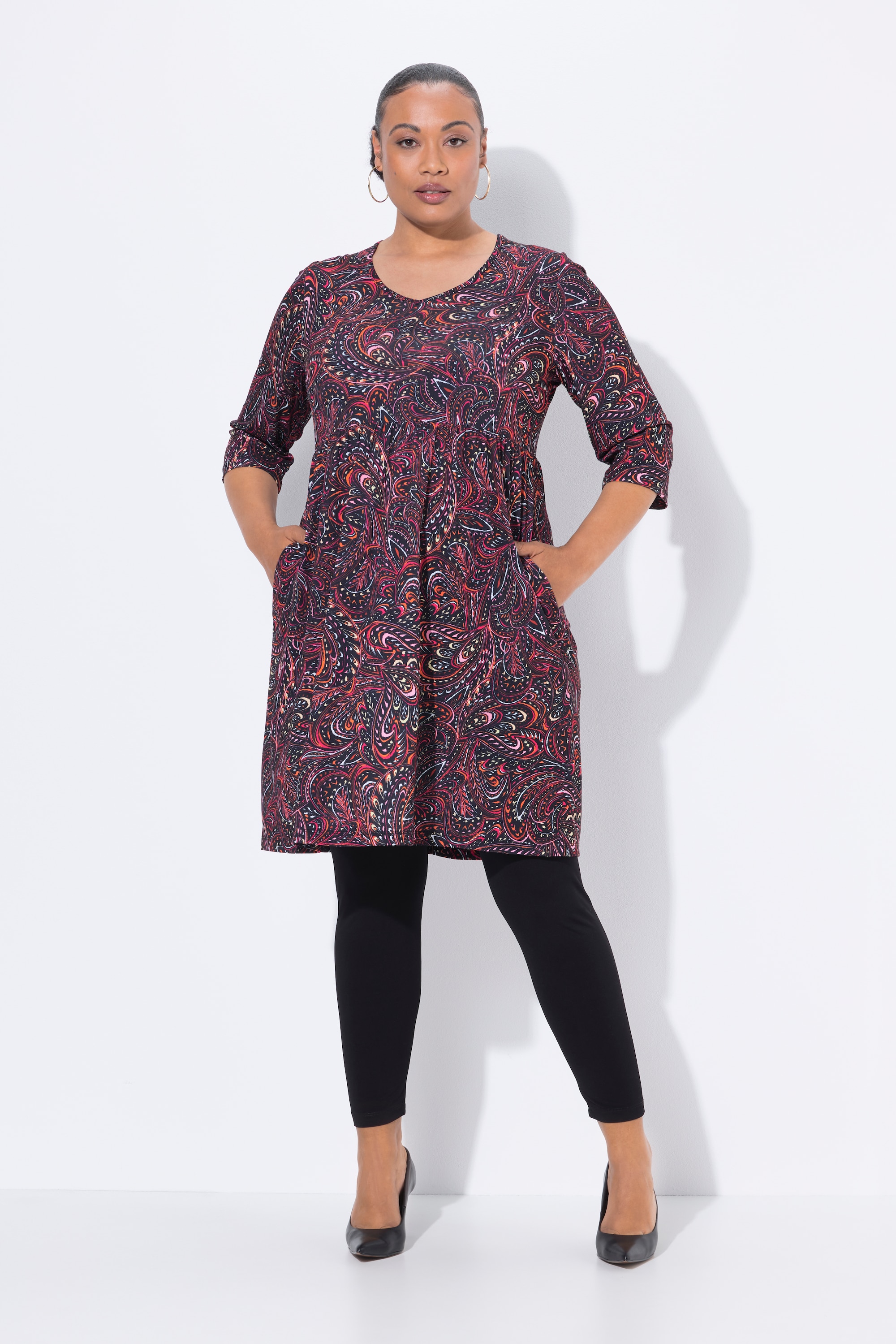 T-shirt long motif cachemire, ULLA POPKEN