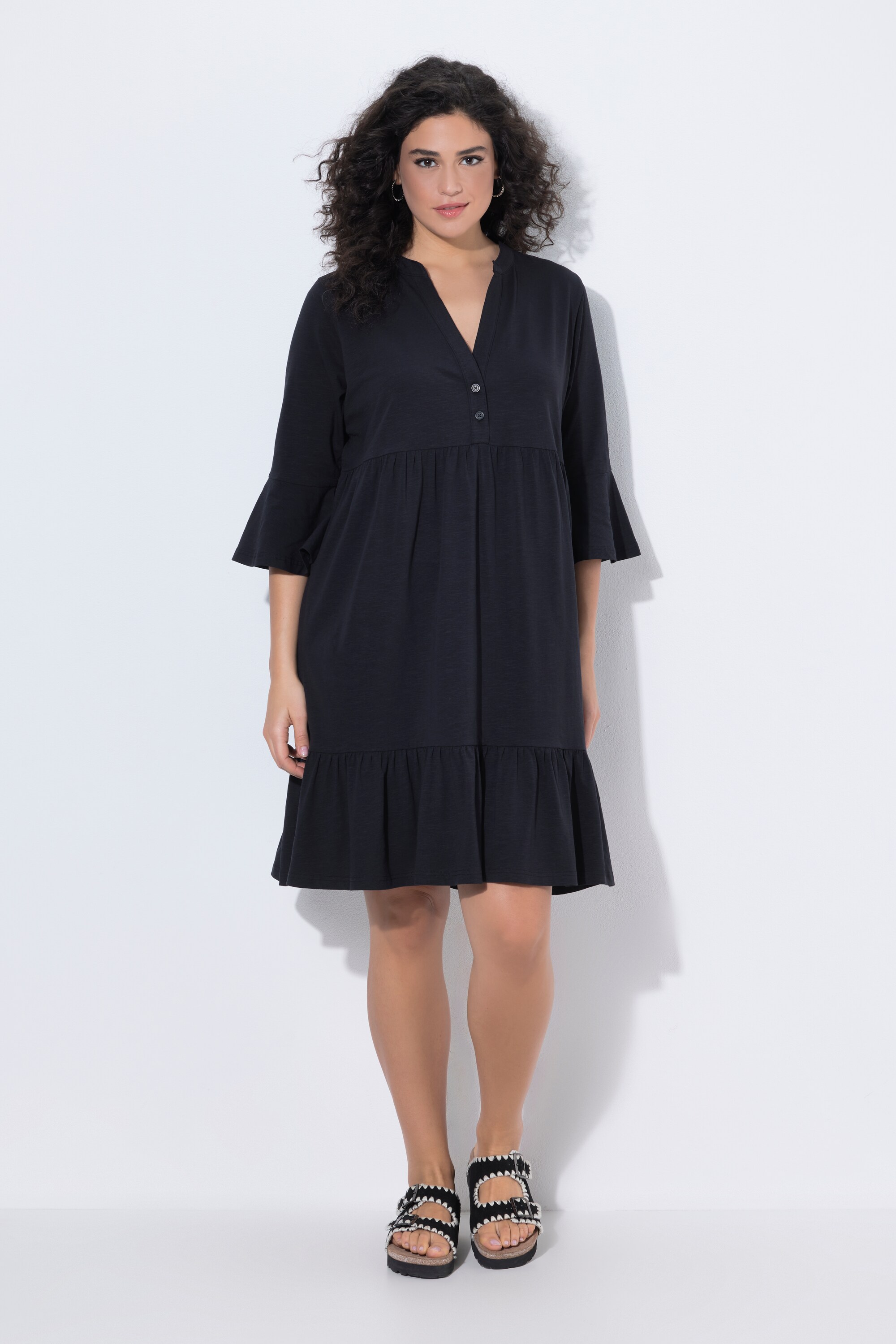 Robe en jersey, coupe évasée, ULLA POPKEN