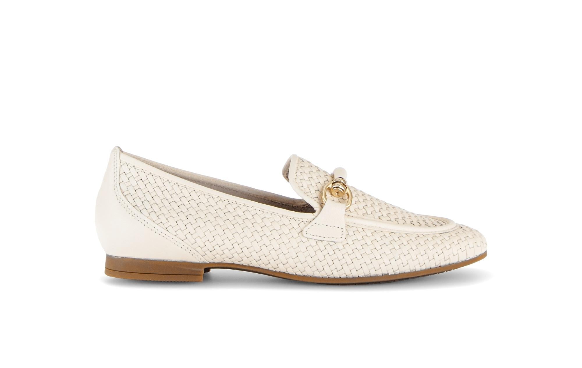 Mocassins en cuir à talon décroché, GABOR