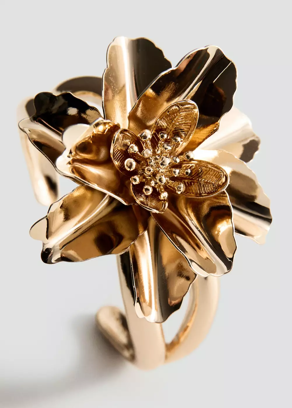 Bracelet rigide floral, MANGO