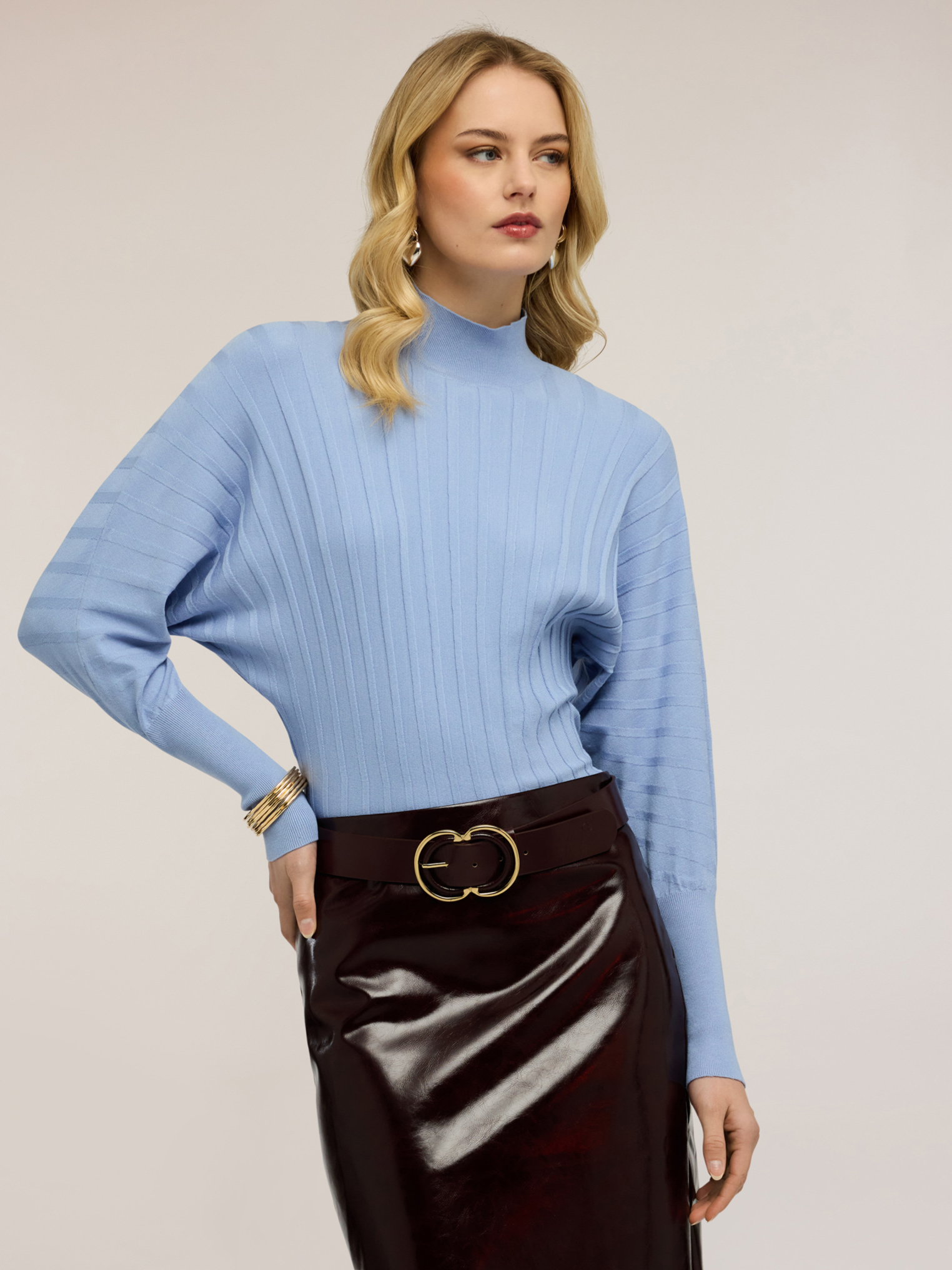 Pull oversize à côtes plates, MOTIVI