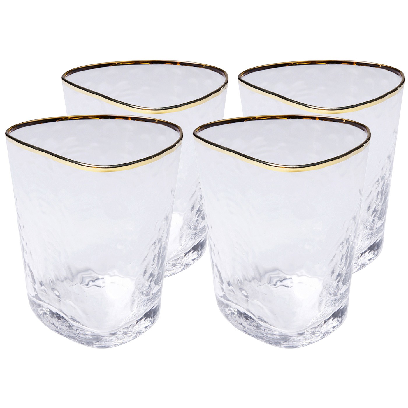 Lot de 4 verres à eau, HOMMAGE, KARE DESIGN